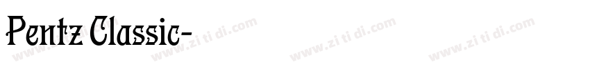 Pentz Classic字体转换
